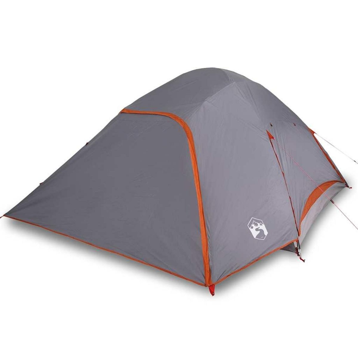 VIDAXL Tente familiale a dome 6 personnes gris impermeable