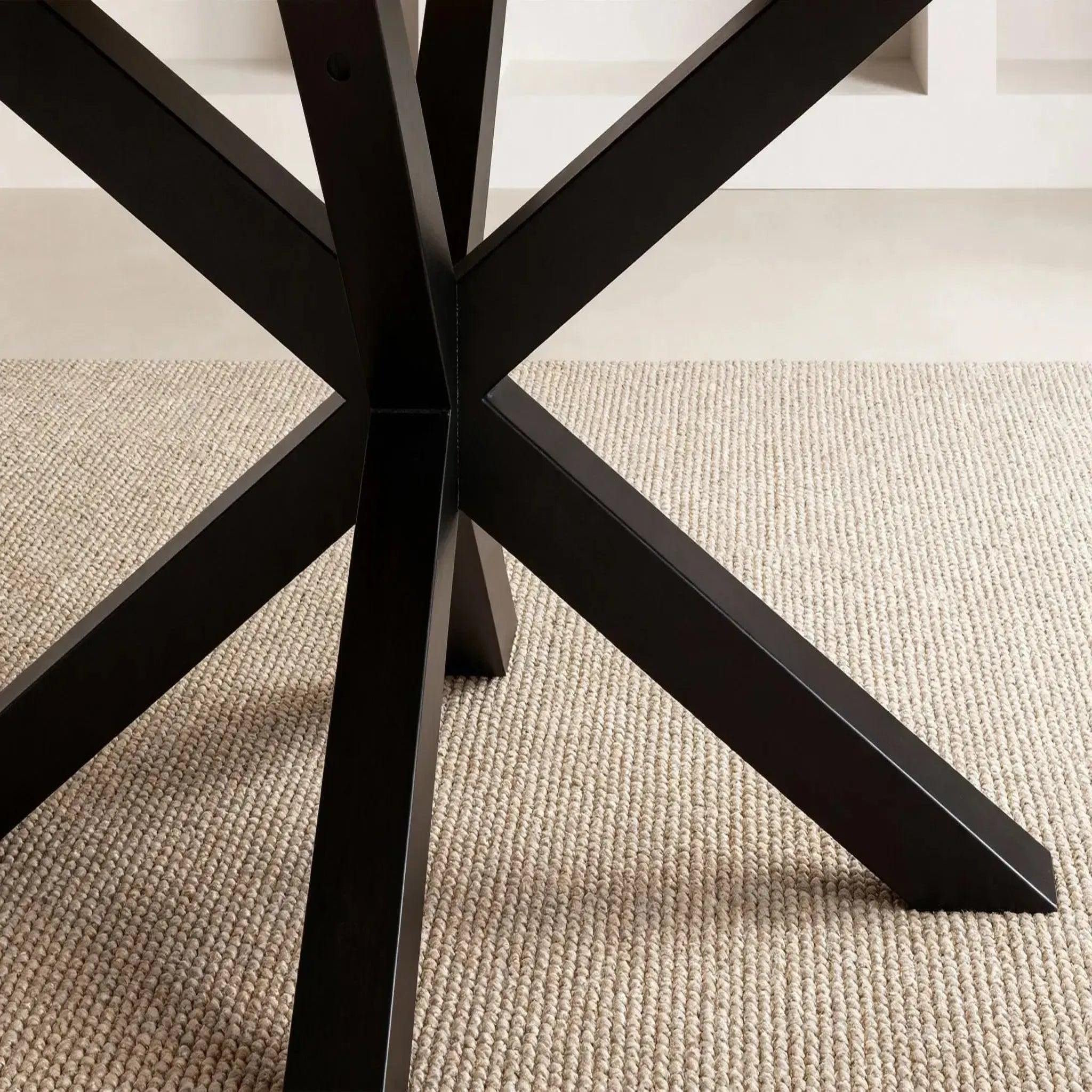 Voir la diapositive 6 : CASANOVA PARIS Silta - table à manger rectangulaire 180cmpieds en métal noir
