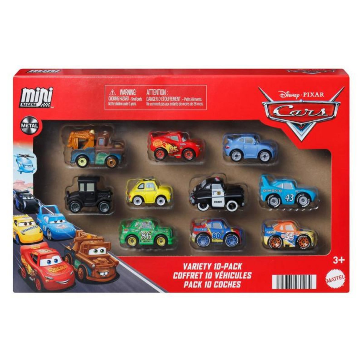 MATTEL PACK 10 MINI VEH CARS Mattel MALJBH06