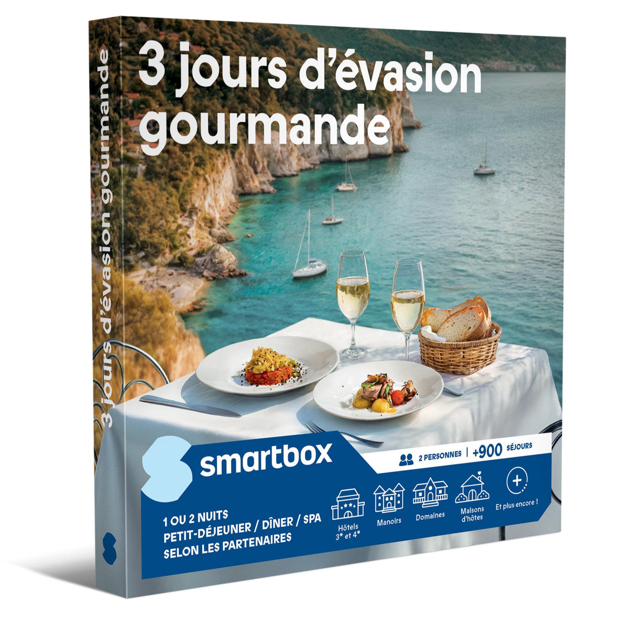 Smartbox 3 jours d'évasion gourmande - coffret cadeau séjour