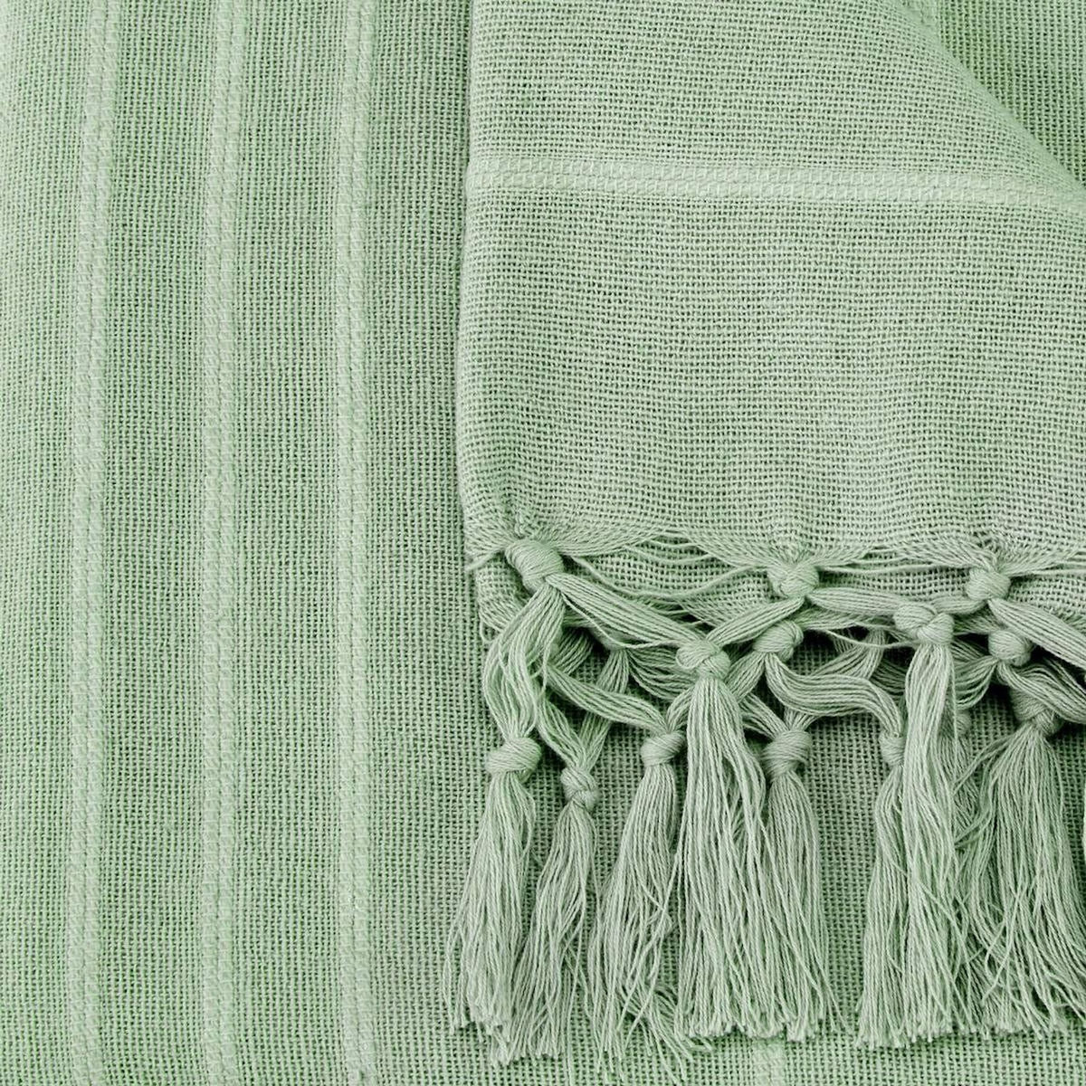 ATMOSPHERA Jeté de Lit  Anjali  160x220cm Vert Céladon