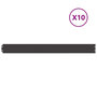 Voir la diapositive 2 : VIDAXL Bordures de pelouse 10 pcs noir 10x103 cm acier lamine a froid