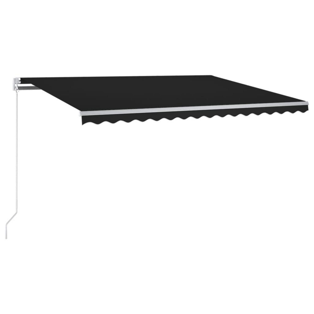 VIDAXL Auvent automatique capteur de vent et LED 300x250 cm Anthracite