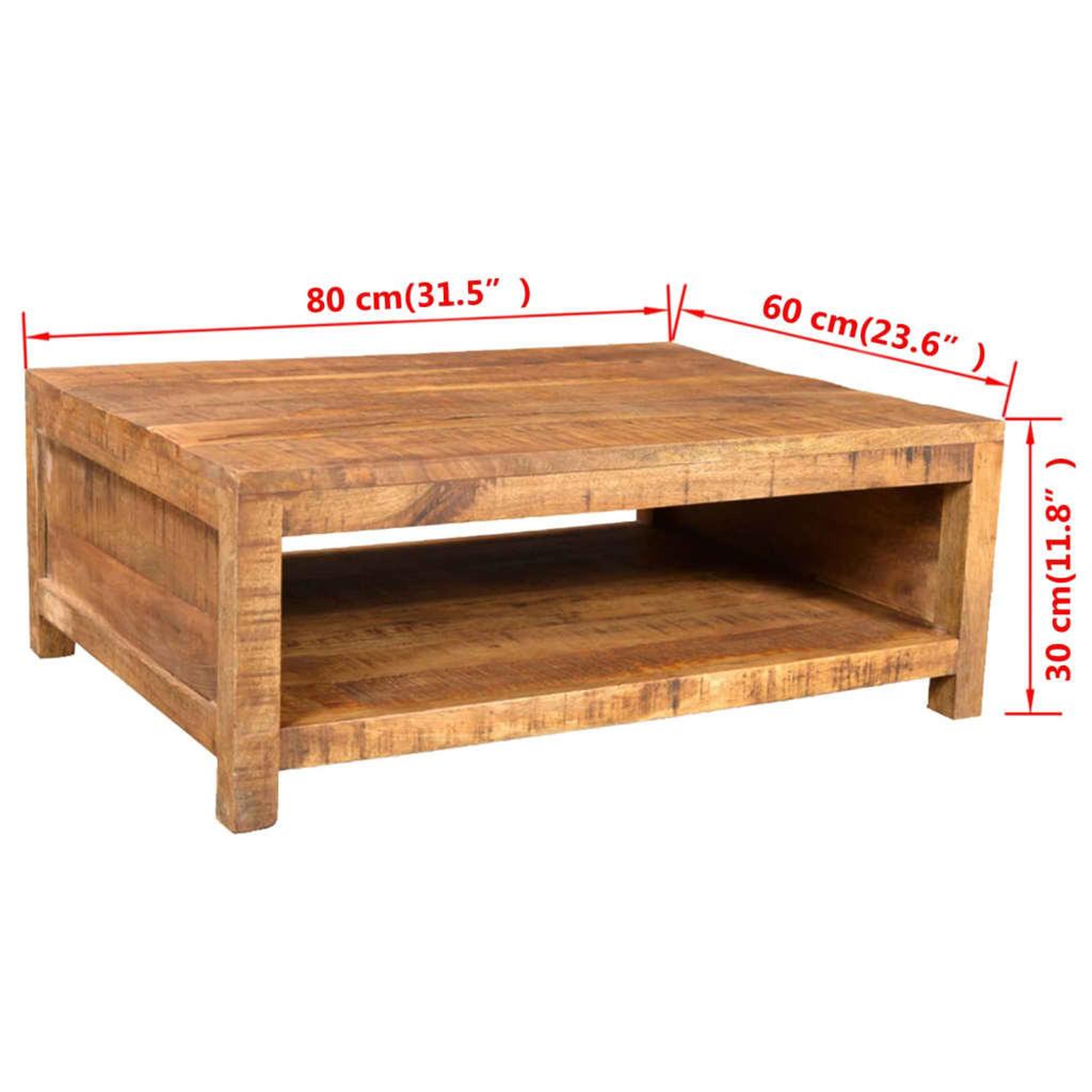 Voir la diapositive 6 : VIDAXL Table basse Bois massif de manguier