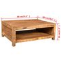 Voir la diapositive 6 : VIDAXL Table basse Bois massif de manguier