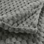 Voir la diapositive 2 : Paris Prix Plaid Flanelle en Relief  Mini Frosty  125x150cm Gris