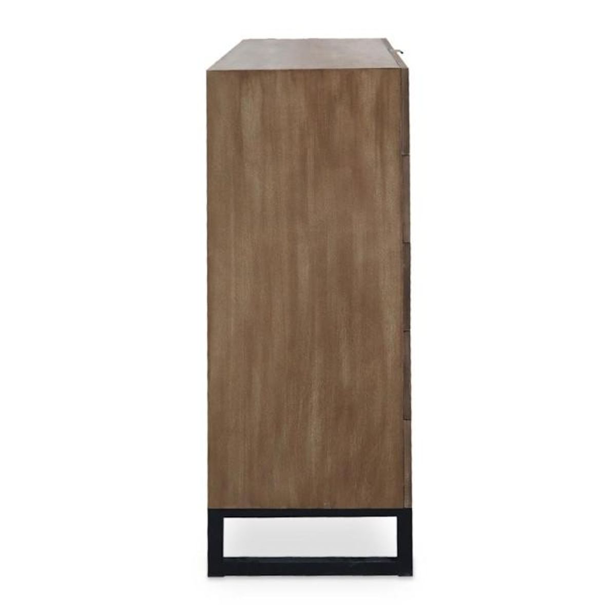 Paris Prix Commode 5 Tiroirs Design  Bolta  115cm Chêne Clair