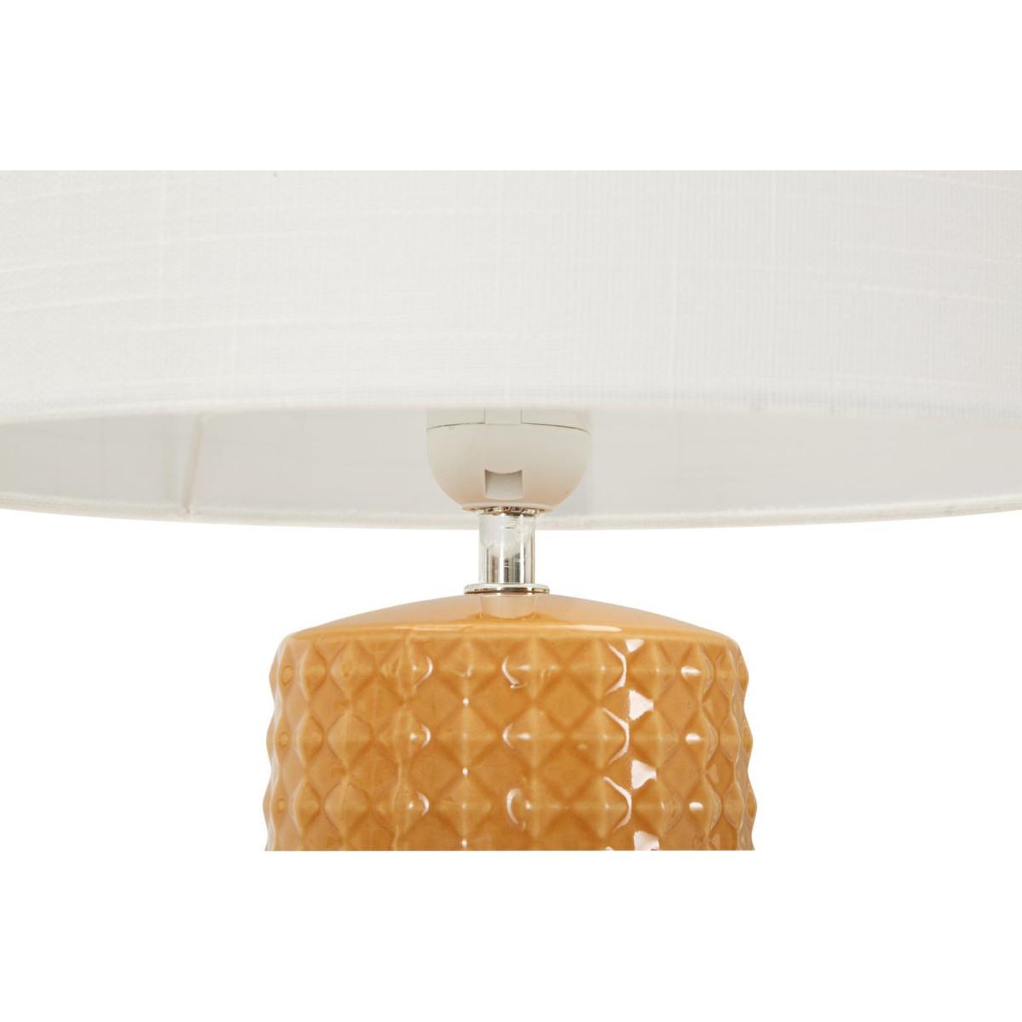 Voir la diapositive 2 : Paris Prix Lampe à poser en céramique  gliss  52cm moutarde