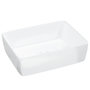Voir la diapositive 2 : VIDAXL Lavabo blanc 48x37x13 cm ceramique rectangle