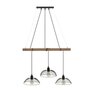 Voir la diapositive 1 : ATMOSPHERA Lampe Suspension 3 Têtes  Timmy  150cm Noir