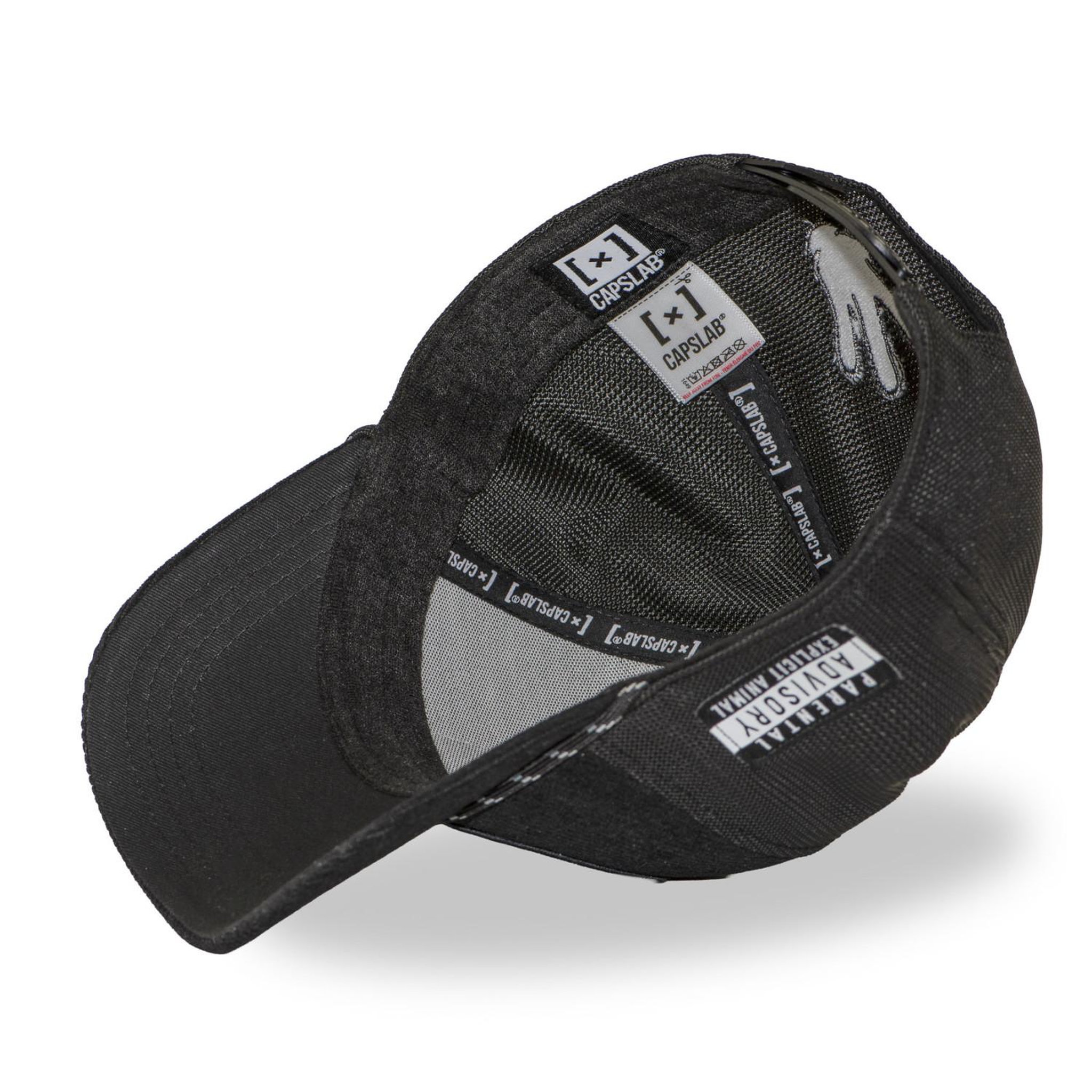 Voir la diapositive 6 : CAPSLAB Casquette trucker premium avec filet et patch Bad Dog