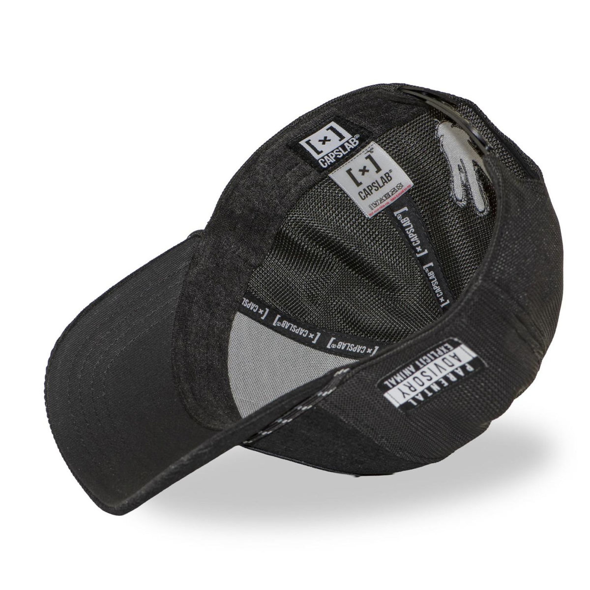 CAPSLAB Casquette trucker premium avec filet et patch Bad Dog