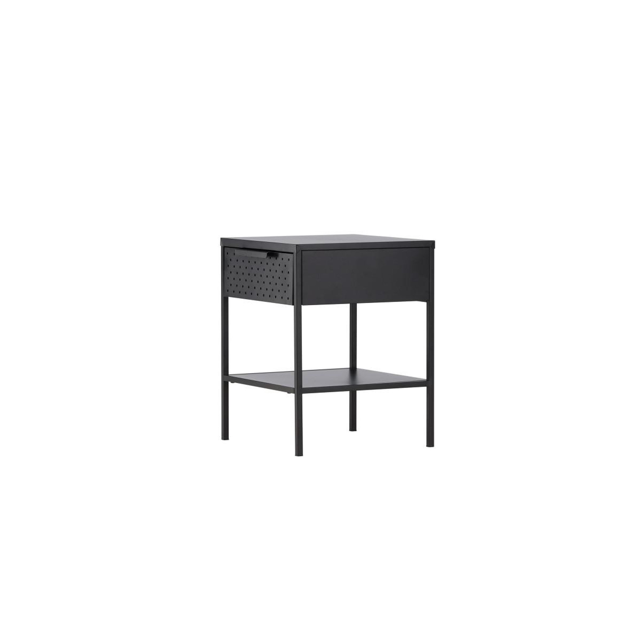Voir la diapositive 3 : Paris Prix Table de chevet en métal  sacramento  52cm noir