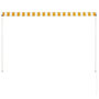 Voir la diapositive 5 : VIDAXL Auvent retractable 200x150 cm Jaune et blanc
