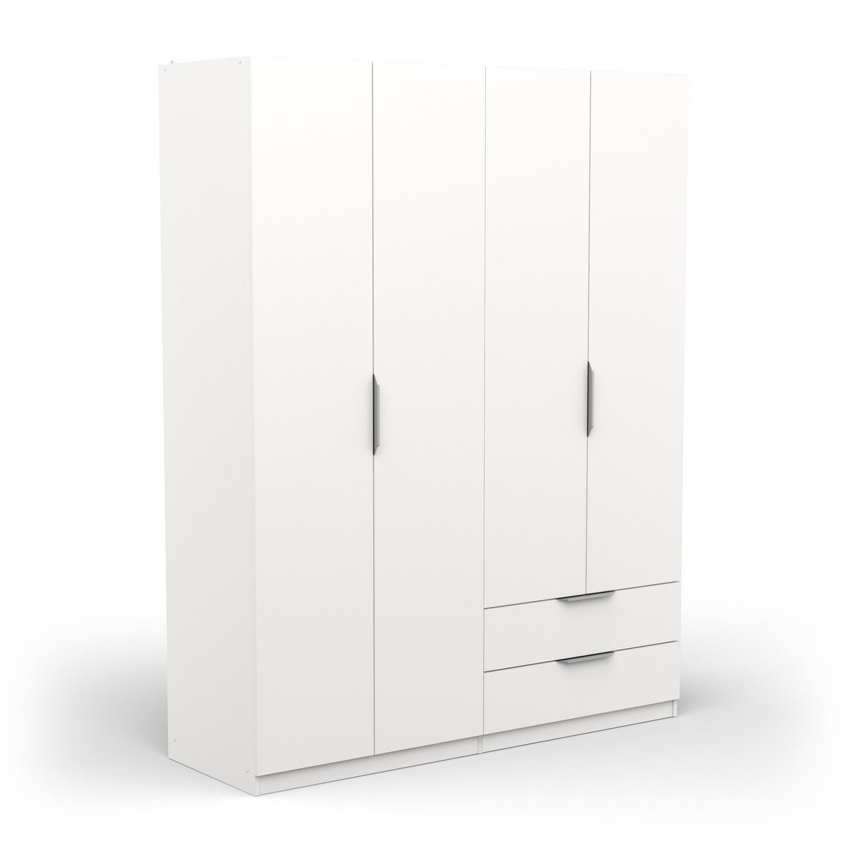 Demeyere Armoire 4 portes GHOST Blanc 157,3 x 51,1 x 203 cm DEMEYERE pas cher Auchan.fr