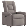 Voir la diapositive 2 : VIDAXL Fauteuil inclinable Taupe Tissu