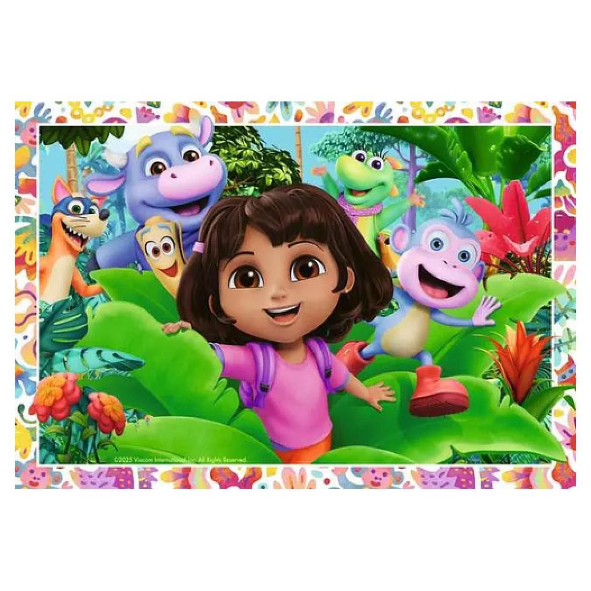 RAVENSBURGER Puzzle 2 x 24 pieces - L univers de Dora l exploratrice