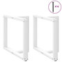 Voir la diapositive 5 : VIDAXL Pieds de table a manger forme de T 2 pcs blanc 100x35x(72-73)cm