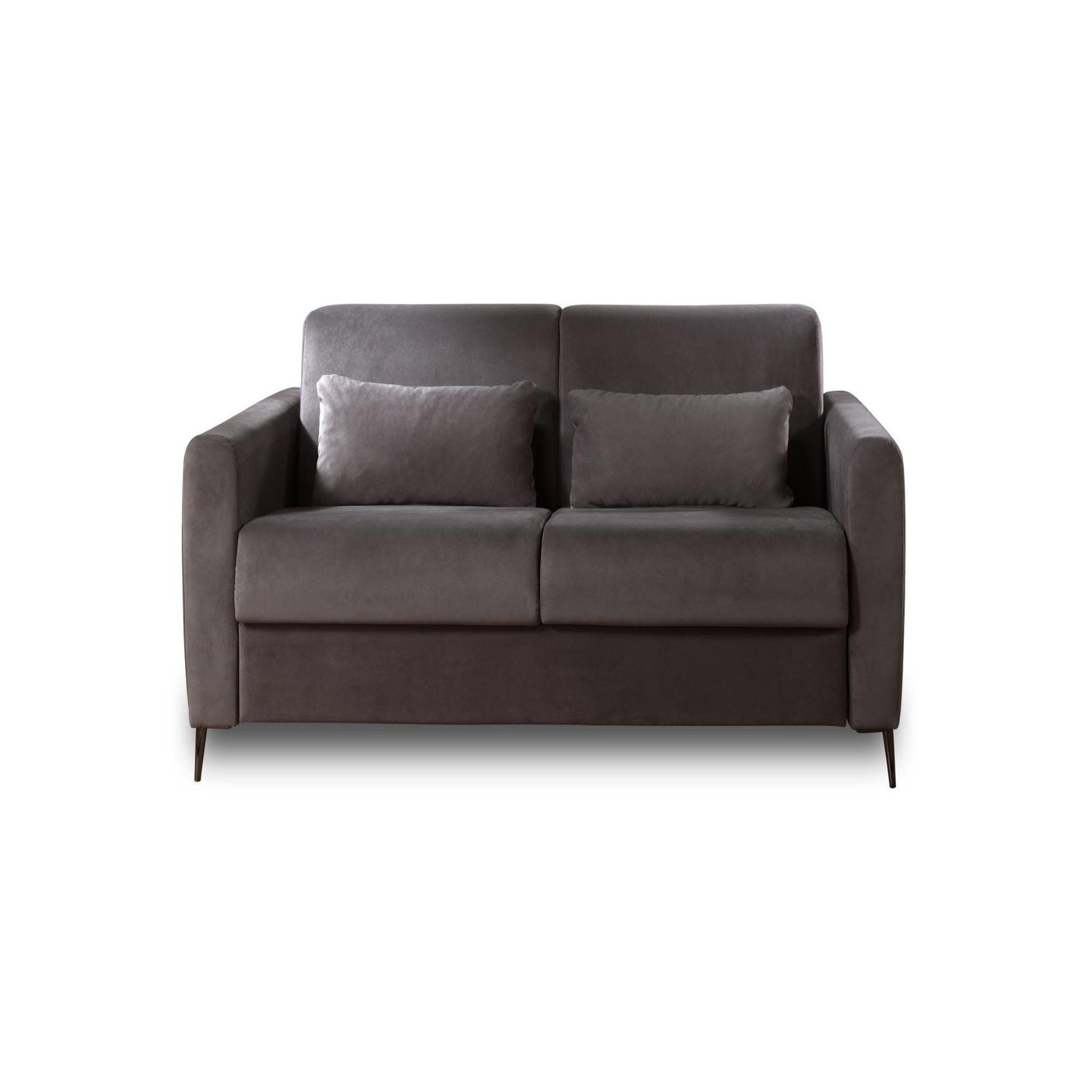Voir la diapositive 1 : LISA DESIGN Owen - canapé 3 places convertible express couchage quotidien 140 cm matelas 12 cm en velours