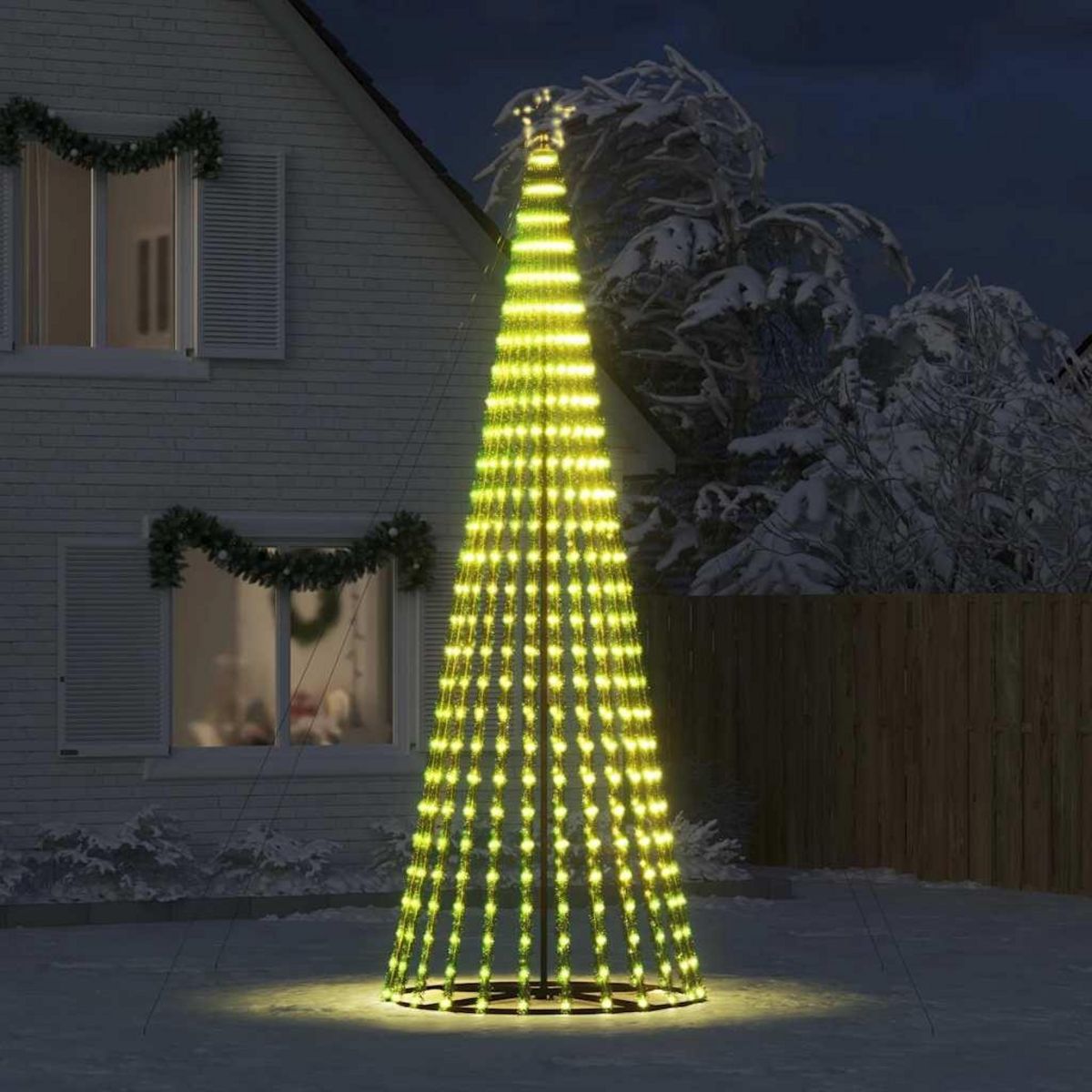 VIDAXL Sapin de Noël a LED 1028 LED blanc chaud 403 cm