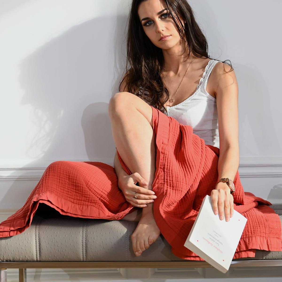 Sensei Maison Plaid gansé en gaze de coton LOFT - 130x170 cm