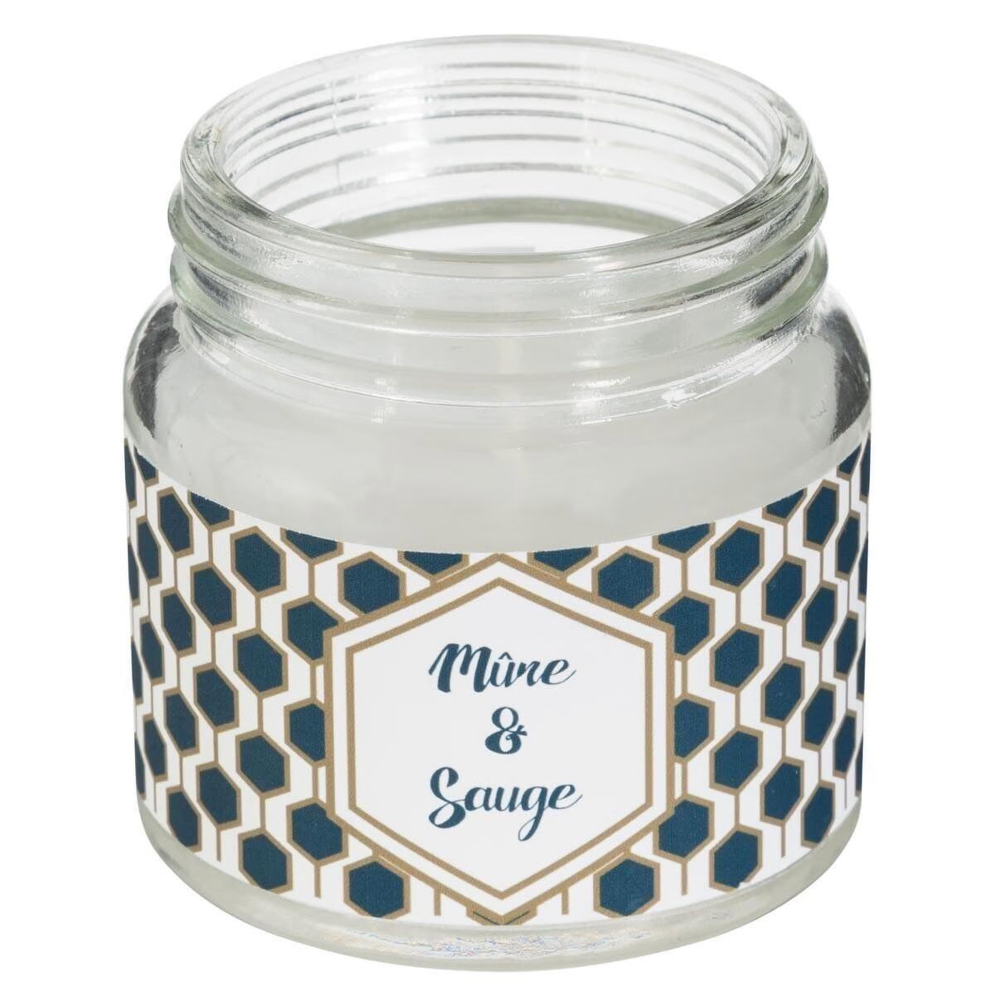 Voir la diapositive 2 : COMPTOIR DE LA BOUGIE Bougie parfumée en verre  bocal  65g mûre & sauge