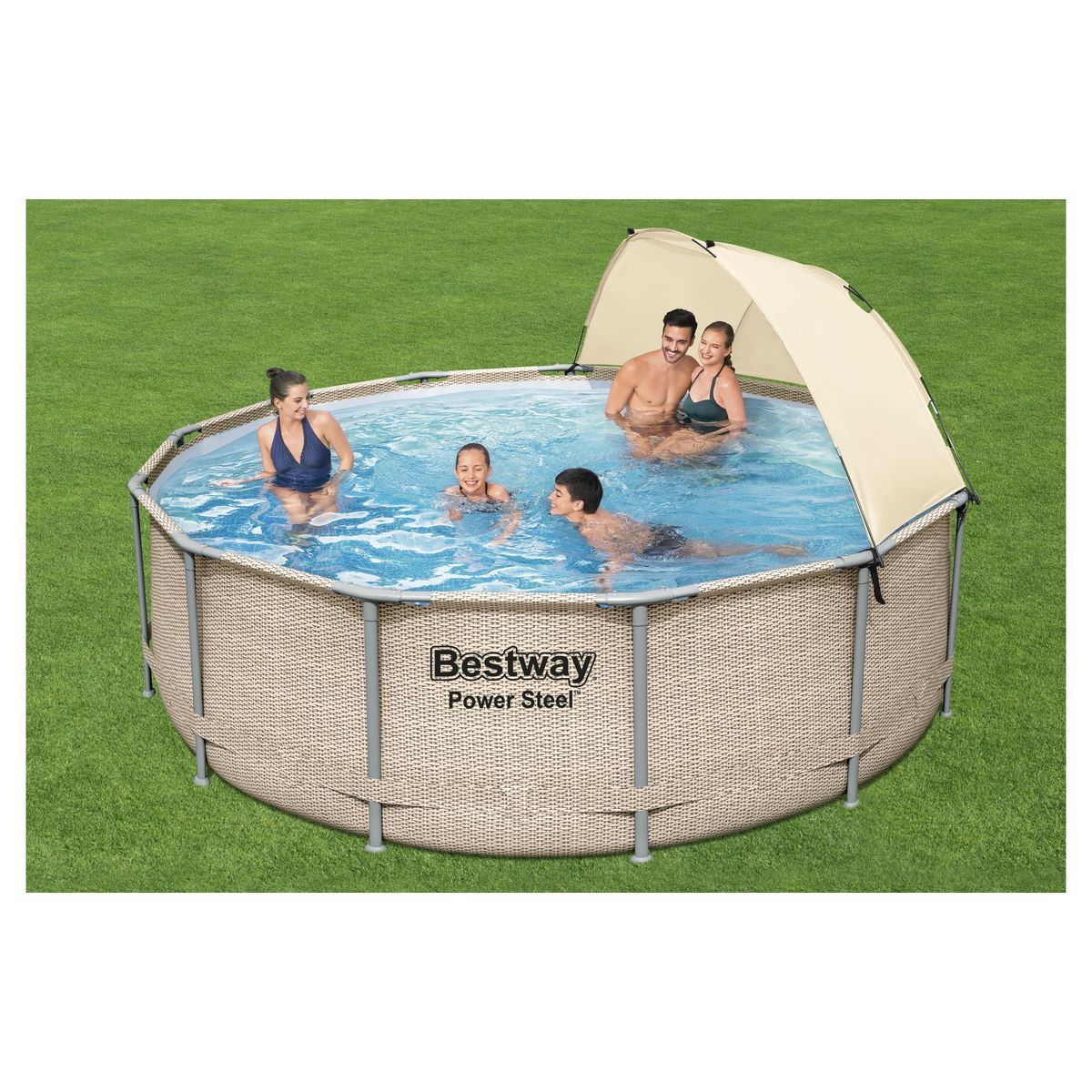 BESTWAY Piscine hors sol ronde Power Steel&trade; 396 x 107 cm