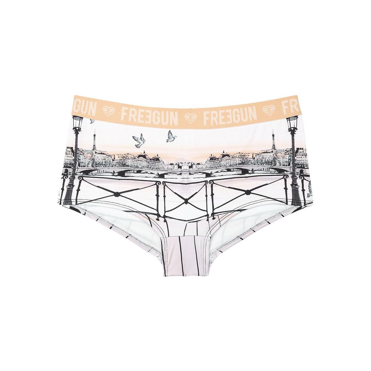 FREEGUN Lot de 4 Shortys fille Miss Freegun