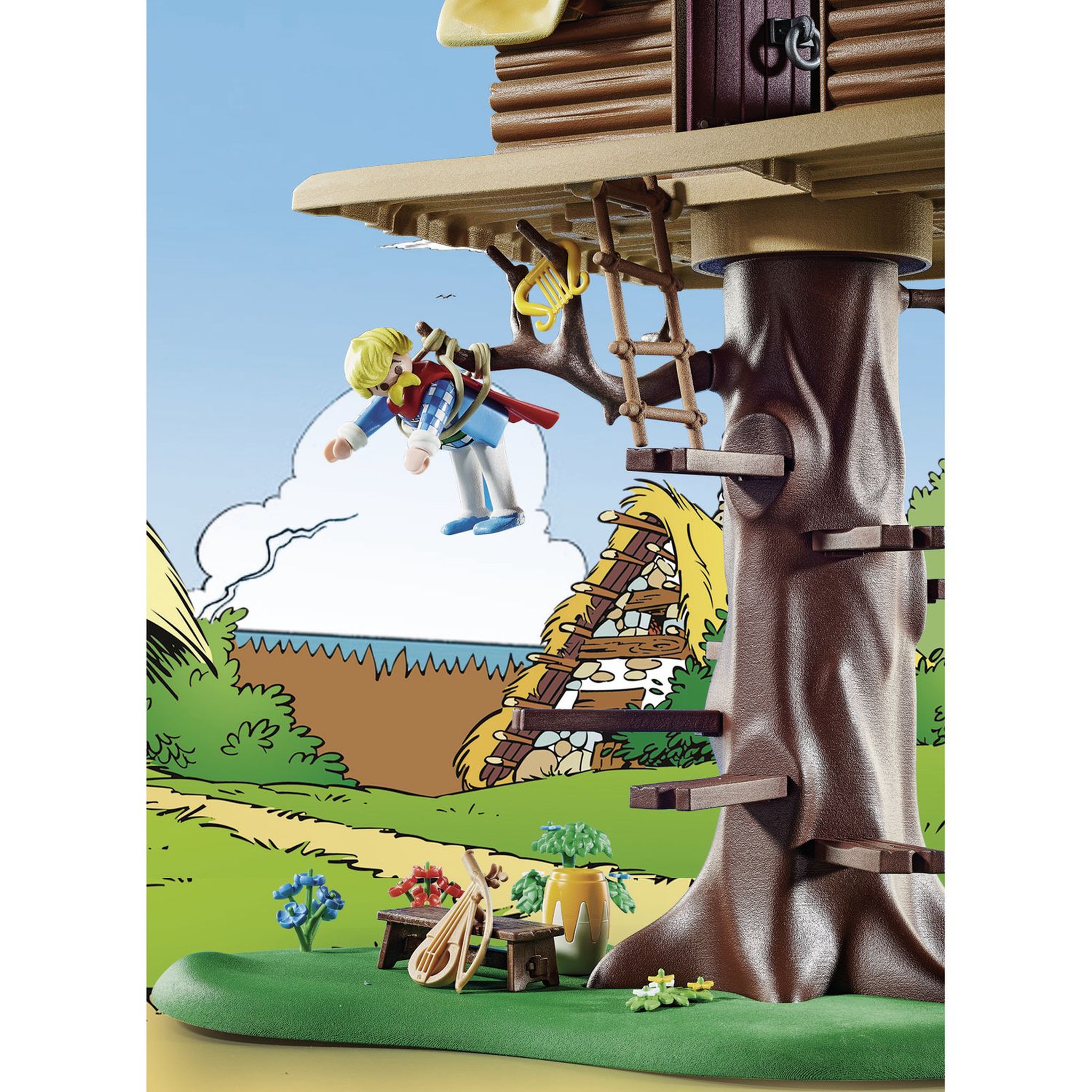 Voir la diapositive 4 : PLAYMOBIL 71016 - Astérix : La hutte d'Assurancetourix