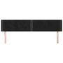 Voir la diapositive 3 : VIDAXL Tete de lit avec oreilles Noir 203x16x78/88 cm Velours