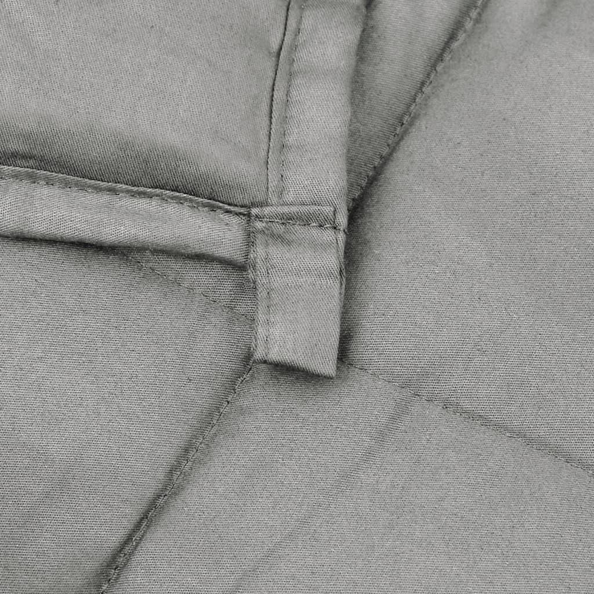 Voir la diapositive 5 : VIDAXL Couverture lestee Gris 200x225 cm 13 kg Tissu
