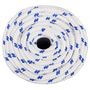 Voir la diapositive 3 : VIDAXL Corde de bateau Blanc 18 mm 100 m Polypropylene