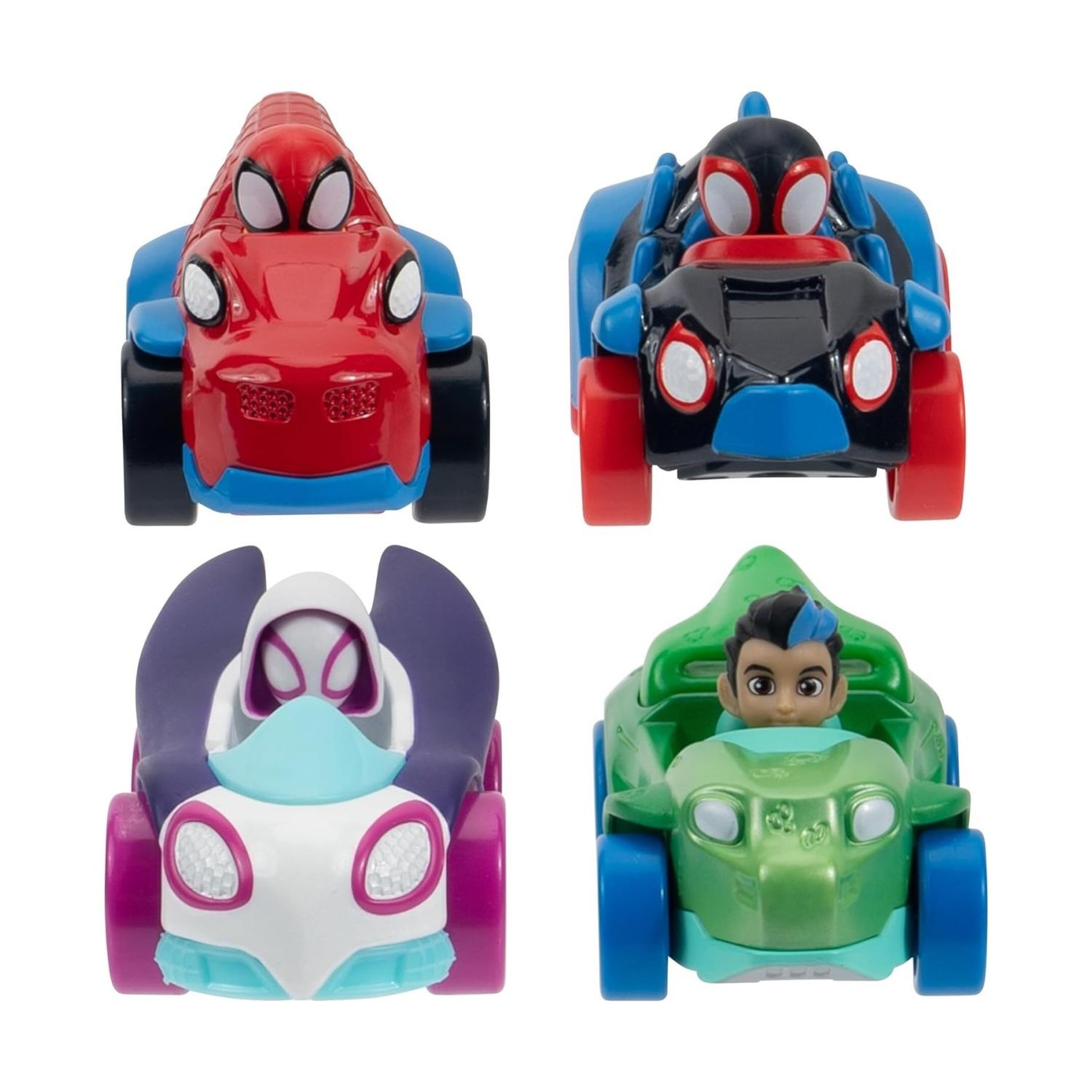 Voir la diapositive 2 : JAZWARES Spidey et ses amis extraordinaires - Pack de 4 Amazing Metals de Marvel