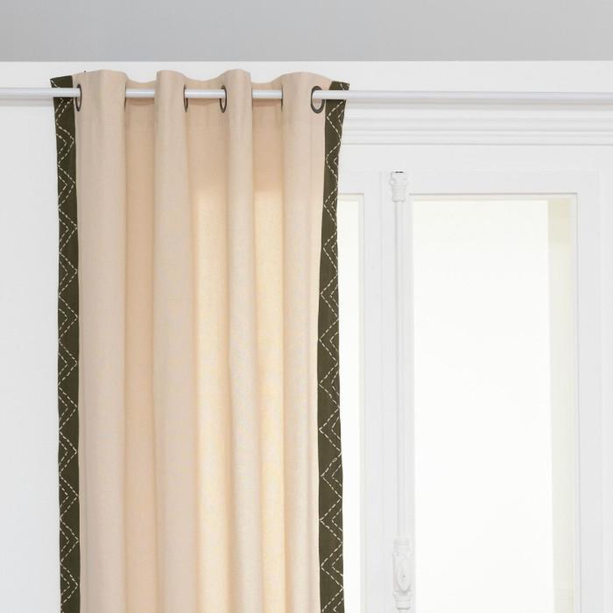 Voir la diapositive 2 : ATMOSPHERA Rideau avec Bordures Déco  Exotic Panama  140x260cm Beige