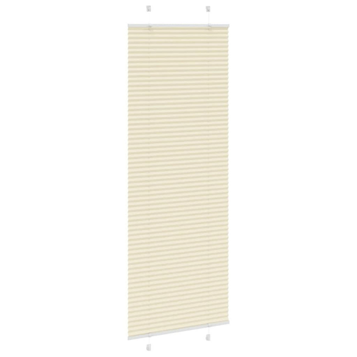 VIDAXL Store plisse creme 80x200 cm largeur du tissu 79,4 cm polyester
