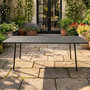Voir la diapositive 2 : CONCEPT USINE Table de jardin 8-10 places 200cm gris foncé BERGAME