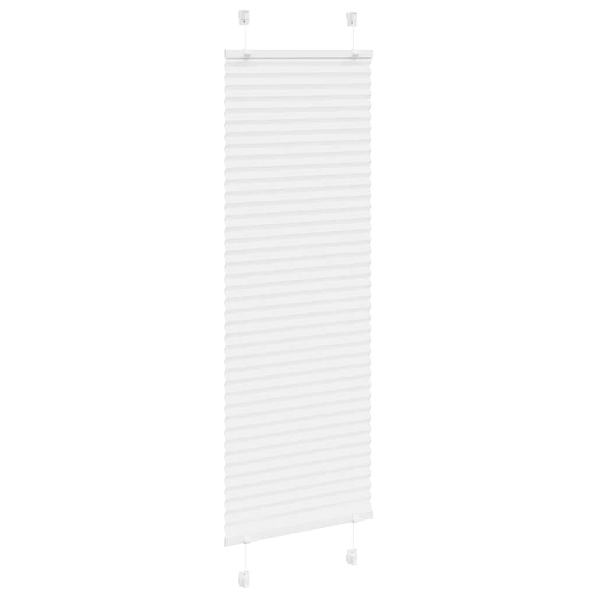 Voir la diapositive 3 : VIDAXL Store plisse blanc 50x100 cm largeur du tissu 49,4 cm polyester