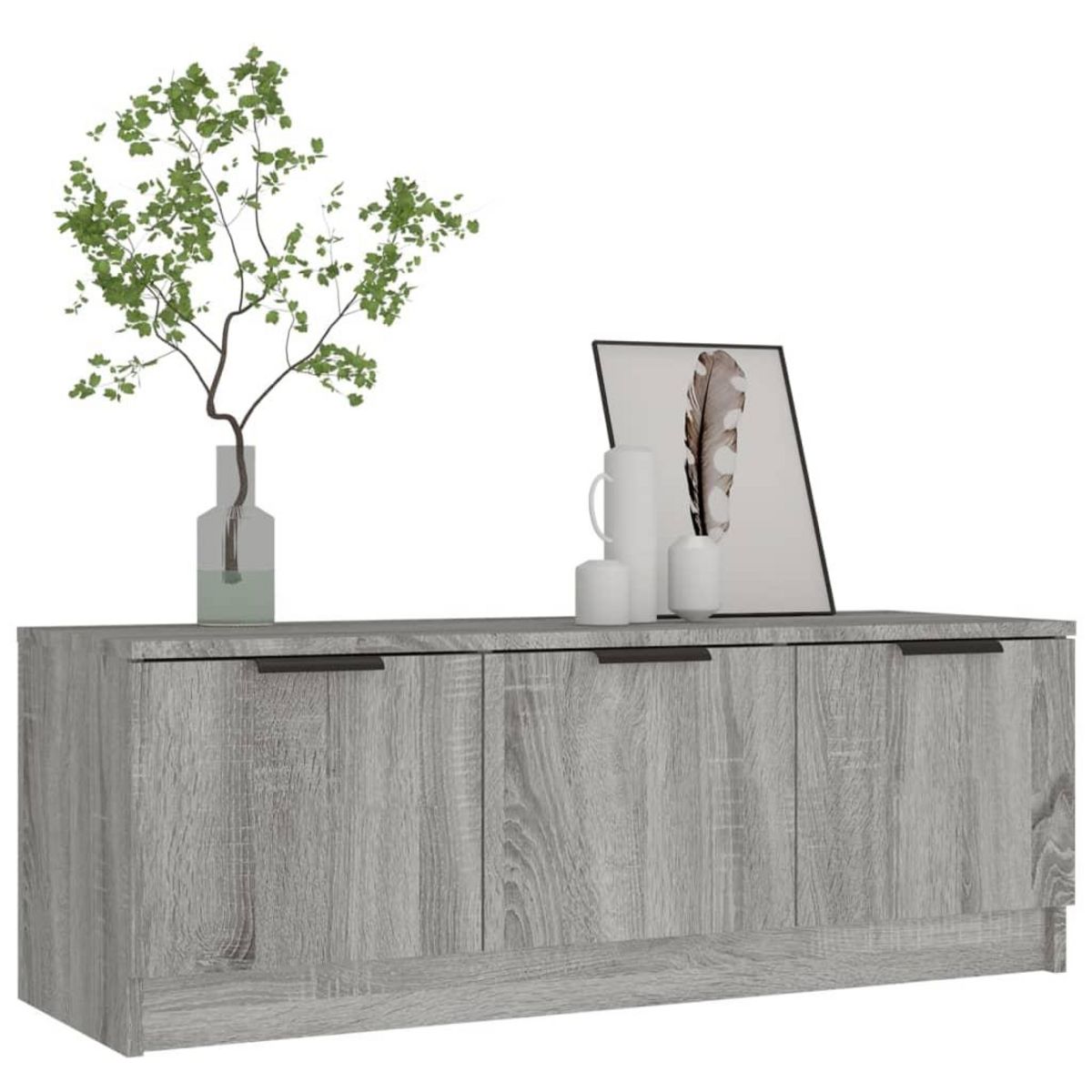VIDAXL Meuble TV Sonoma gris 102x35x36,5 cm Bois d'ingenierie