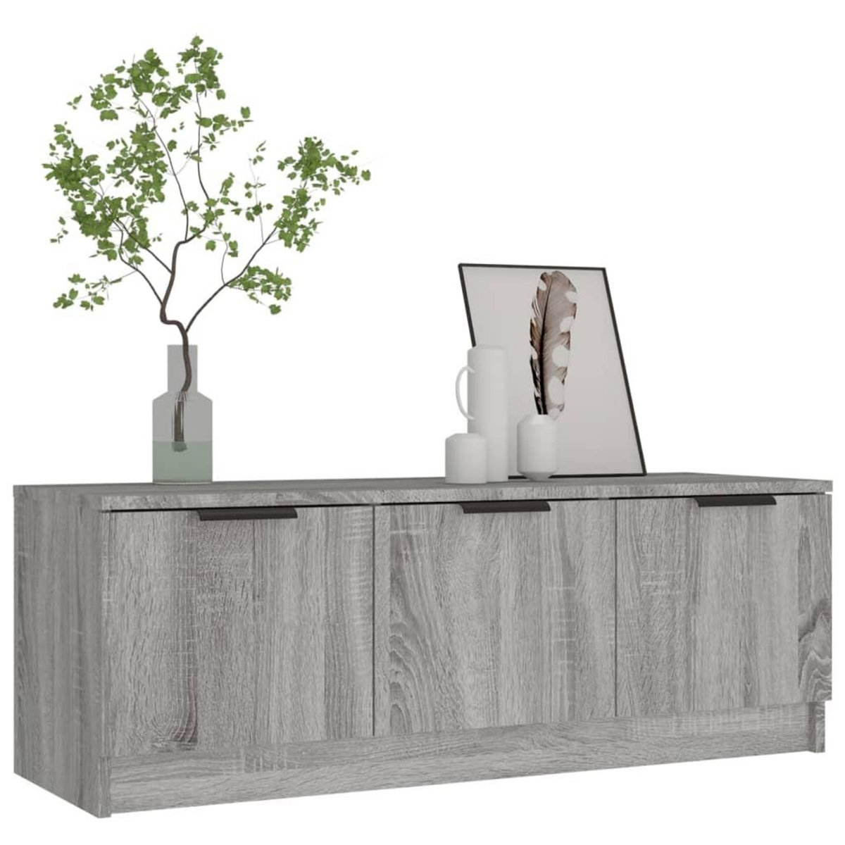 VIDAXL Meuble TV Sonoma gris 102x35x36,5 cm Bois d'ingenierie