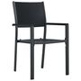Voir la diapositive 2 : VIDAXL Chaises de jardin lot de 2 Noir Plastique Aspect de rotin