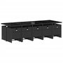 Voir la diapositive 3 : VIDAXL Ensemble a manger de jardin 15 pcs coussins noir resine tressee