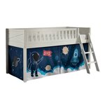 Paris Prix Lit Enfant Tente  Scott Space Shuttle  90x200cm Blanc