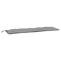 Voir la diapositive 2 : VIDAXL Coussin de banc de jardin gris 180x50x7 cm tissu oxford