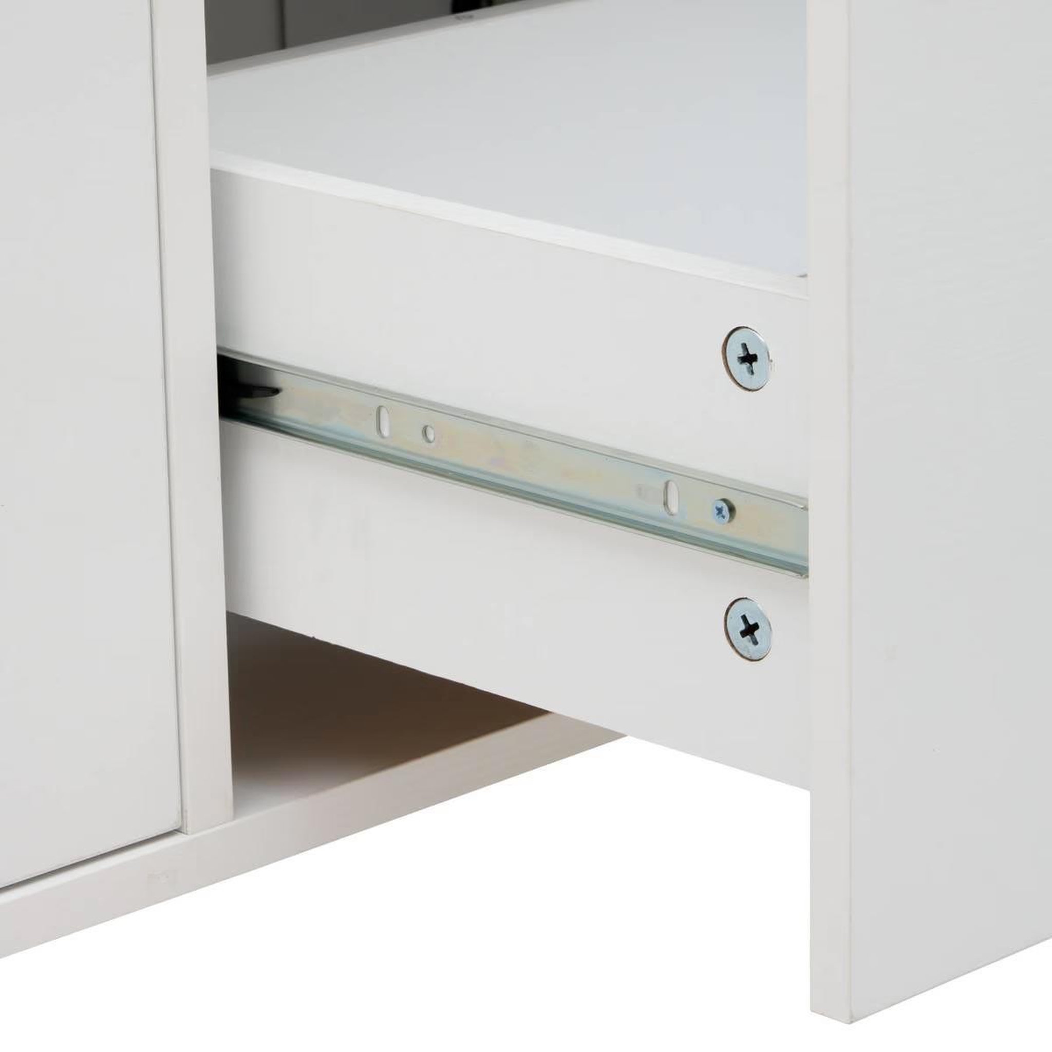 Voir la diapositive 6 : FIVE Buffet 2 Portes & 1 Tiroir  Luma  120cm Blanc