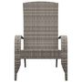 Voir la diapositive 3 : VIDAXL Chaise de jardin Adirondack Gris Resine tressee