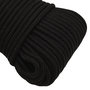 Voir la diapositive 4 : VIDAXL Corde de travail Noir 4 mm 50 m Polyester