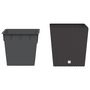 Voir la diapositive 3 : VIDAXL Jardiniere et interieur amovible marron 21 /32 L rotin PP
