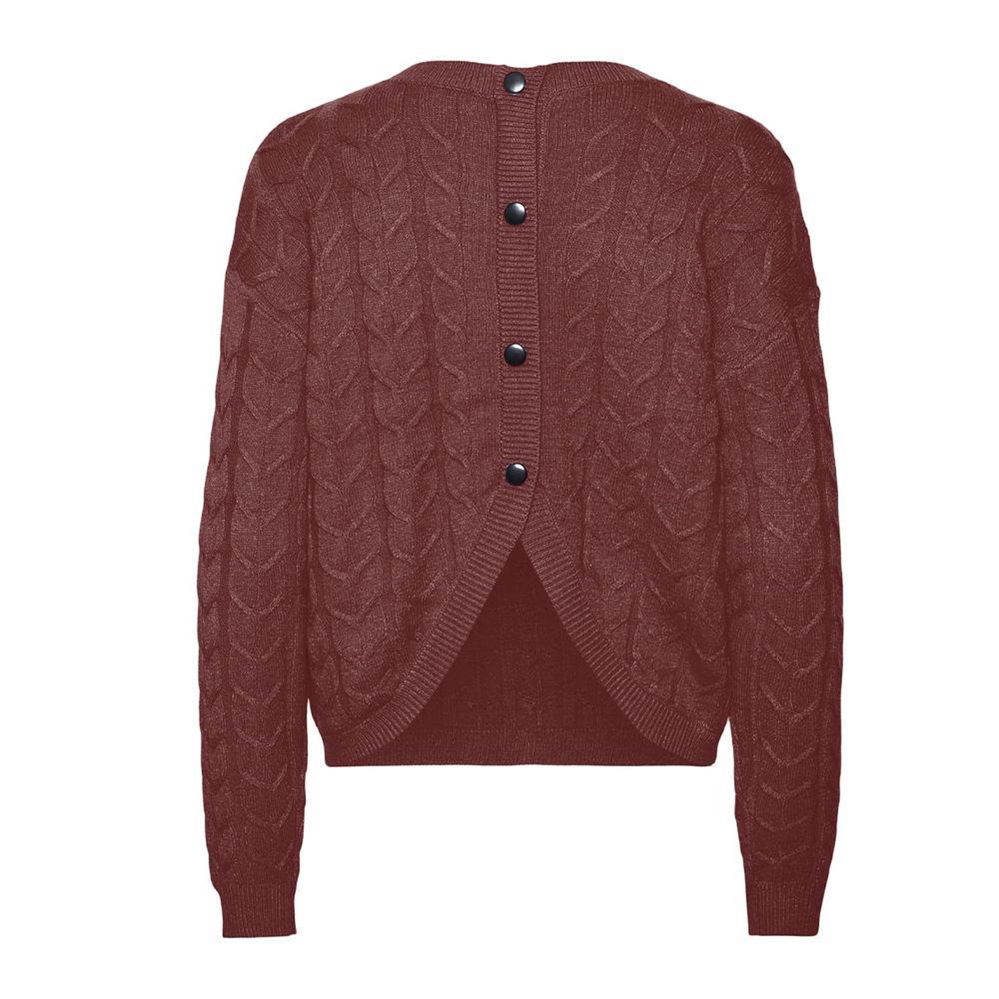 Voir la diapositive 2 : Vero Moda Pull Bordeaux Femme Vero Moda Tilda