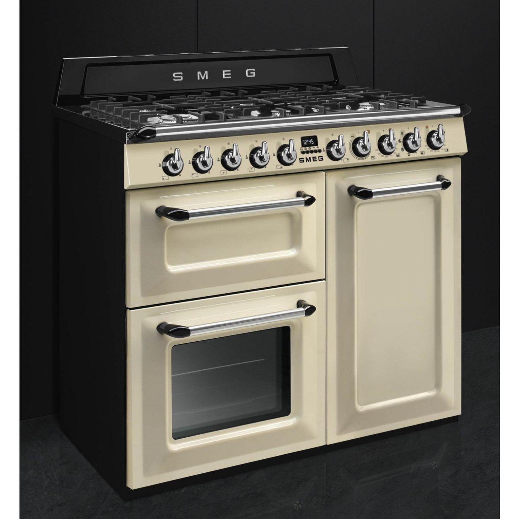 Voir la diapositive 4 : SMEG Piano de cuisson gaz TR103P