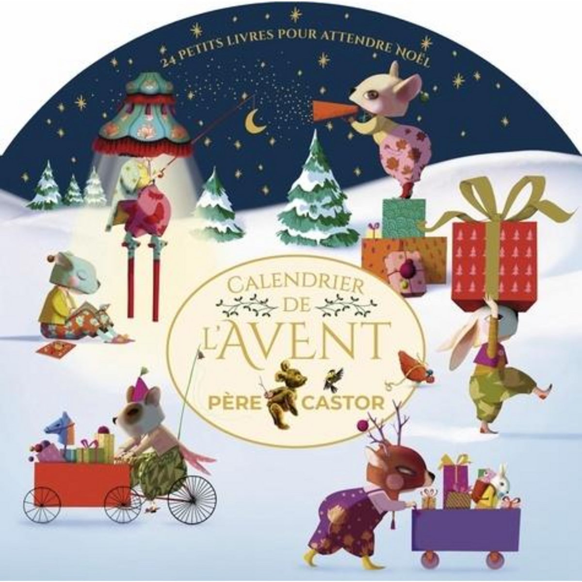 CALENDRIER DE L'AVENT PERE CASTOR. 24 PETITS LIVRES POUR ATTENDRE NOEL, EDITION 2024, Flammarion